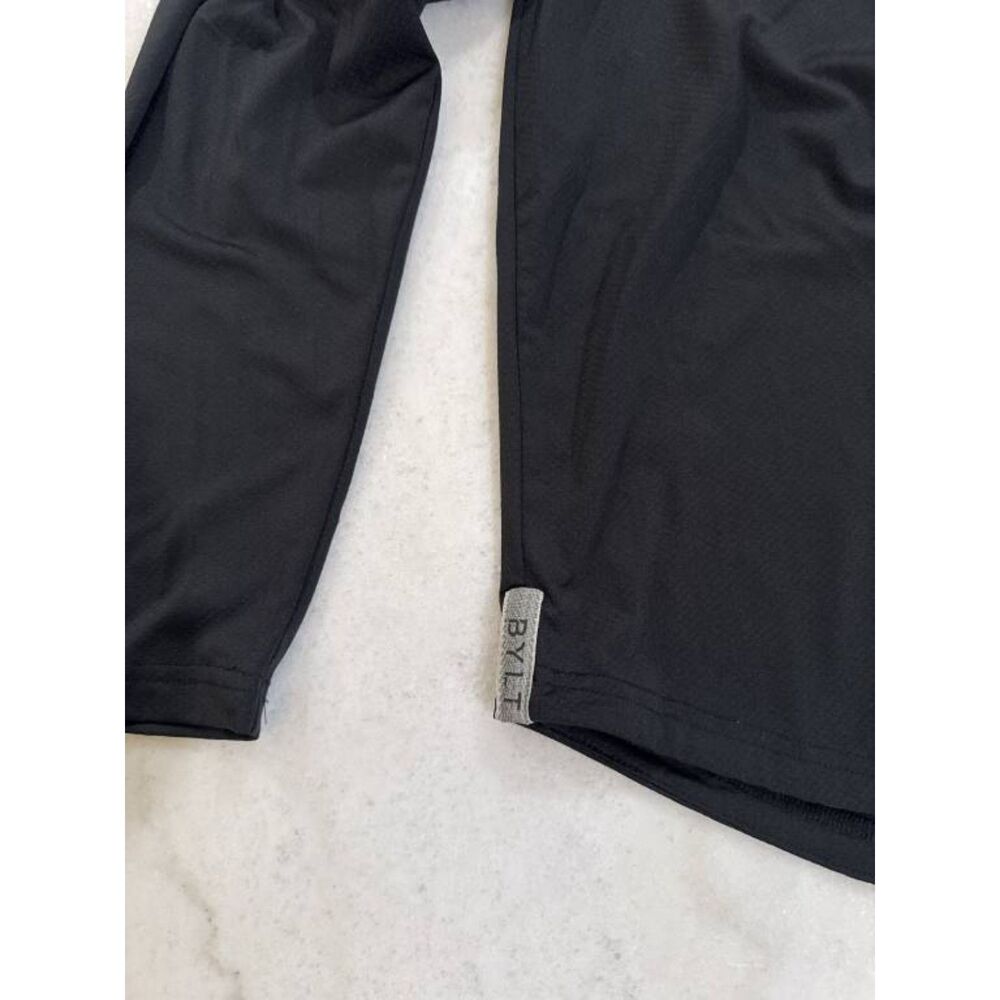BYLT Men's Drop Cut Performance Hoodie Black Long Sleeve Size L